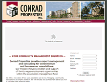 Tablet Screenshot of conradpropertiesinc.com